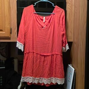 Orange creek brand long t shirt.